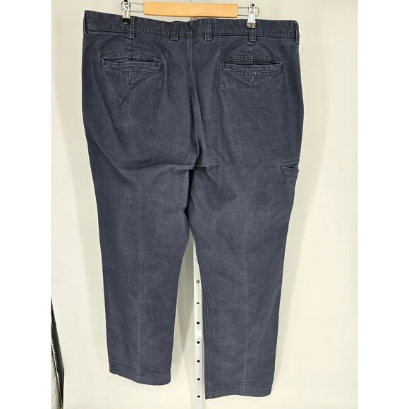 Duluth Trading Men's Blue Flex Ballroom Khakis Chino Pant Size 40 x 34 - Picture 3 of 6